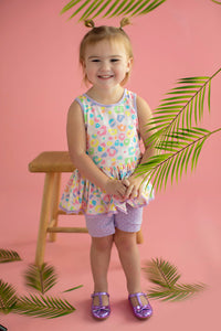 Sophie Pastel Leopard Tunic & Skirted Romper