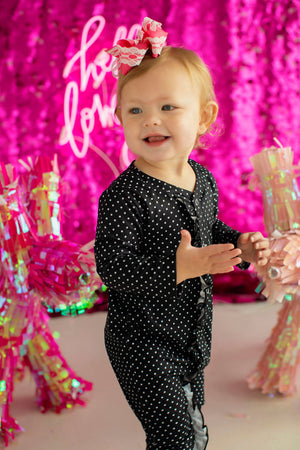 Baby Polka Dot Lounge Wear Black