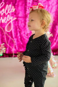 Baby Polka Dot Lounge Wear Black