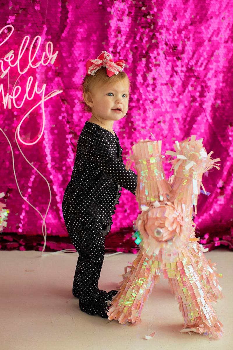 Baby Polka Dot Lounge Wear Black