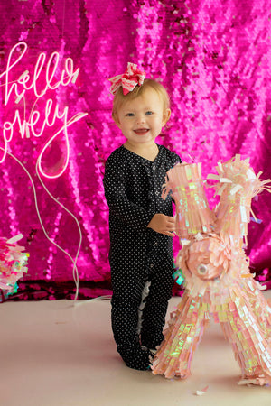 Baby Polka Dot Lounge Wear Black