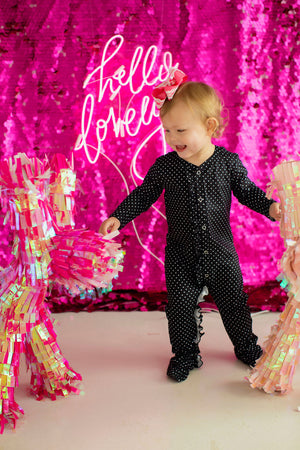 Baby Polka Dot Lounge Wear Black