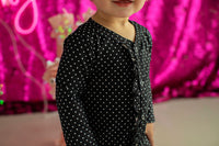 Baby Polka Dot Lounge Wear Black