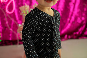 Baby Polka Dot Lounge Wear Black
