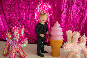 Baby Polka Dot Lounge Wear Black