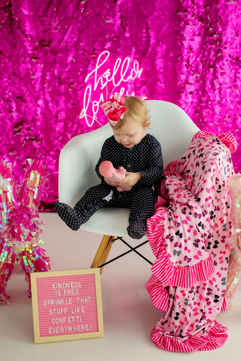 Baby Polka Dot Lounge Wear Black
