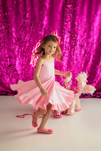 Pink Polka Dot Sun Dress