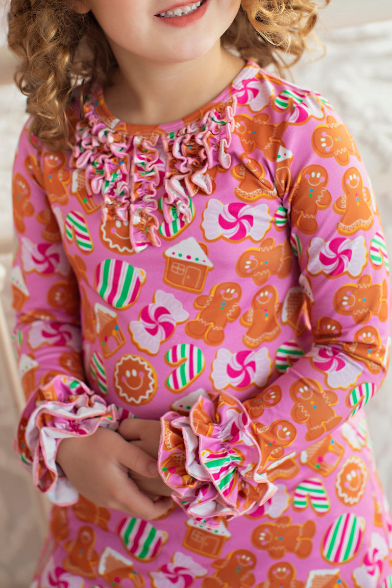 Gingerbread Lounge Wear Gown and Bloomers