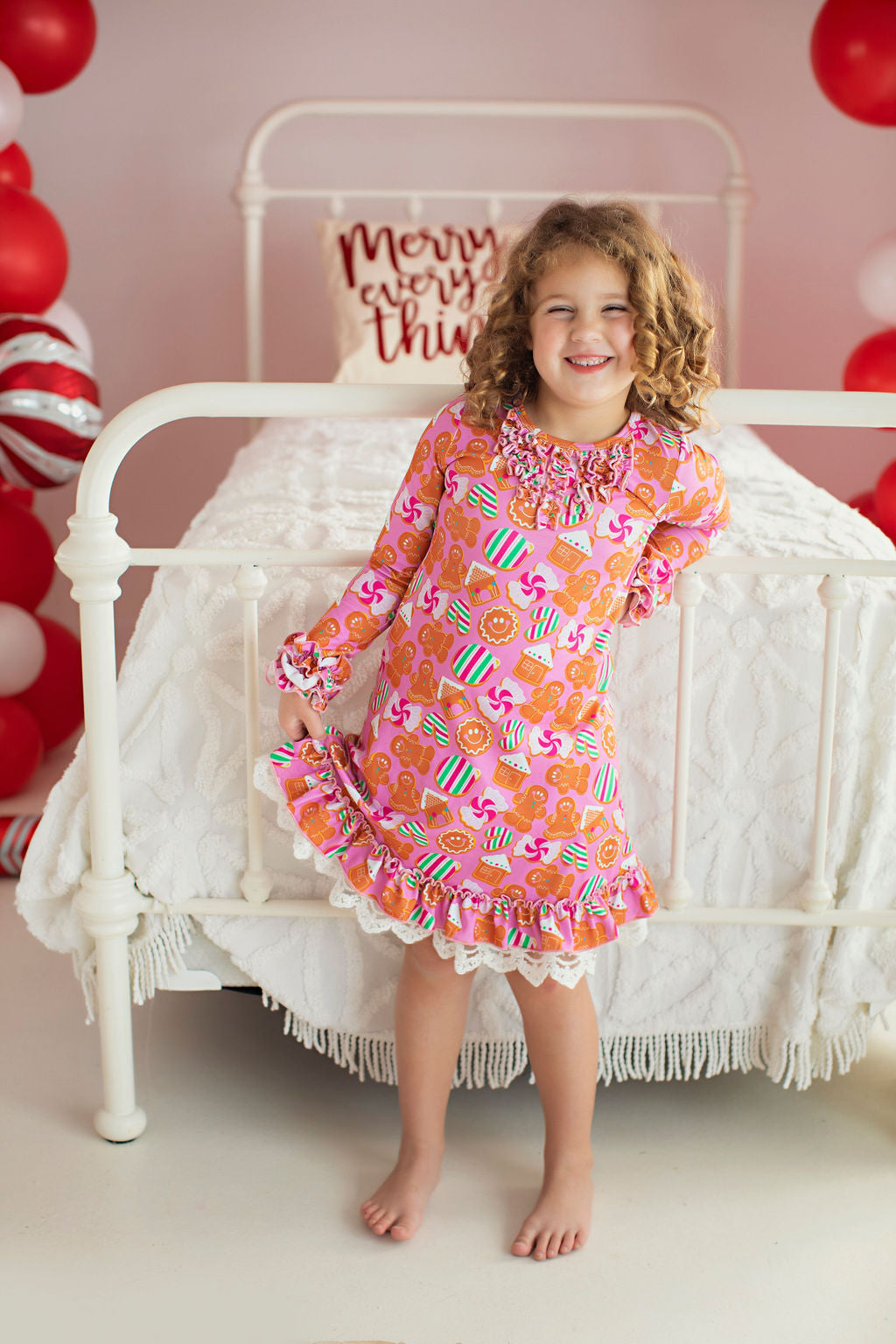 Gingerbread Lounge Wear Gown and Bloomers