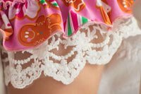 Gingerbread Lounge Wear Gown and Bloomers