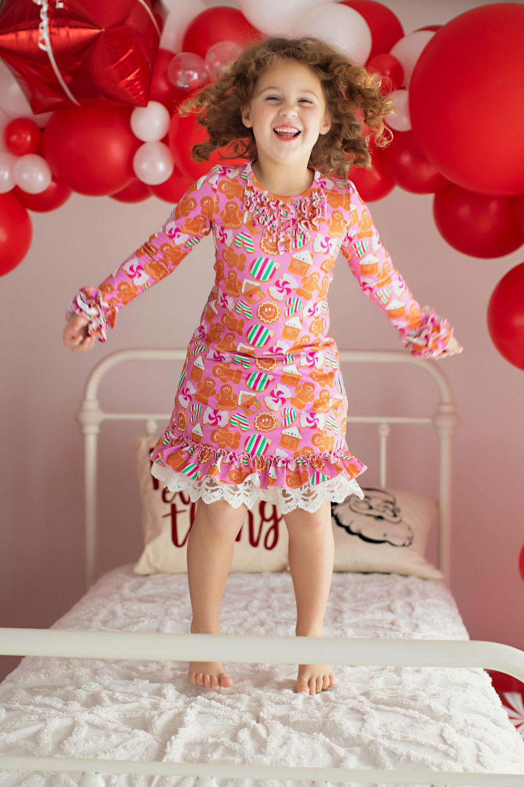 Gingerbread Lounge Wear Gown and Bloomers