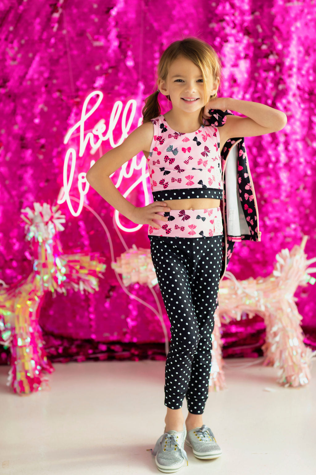 Pretty Little Bows Athletic Top and Pants