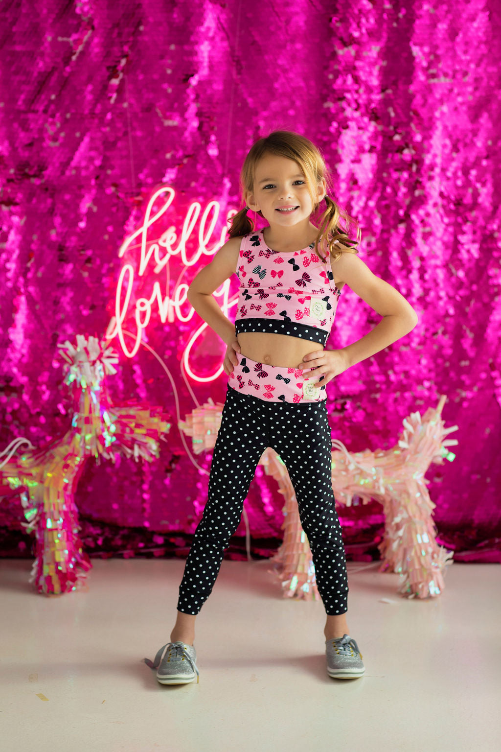 Pretty Little Bows Athletic Top and Pants