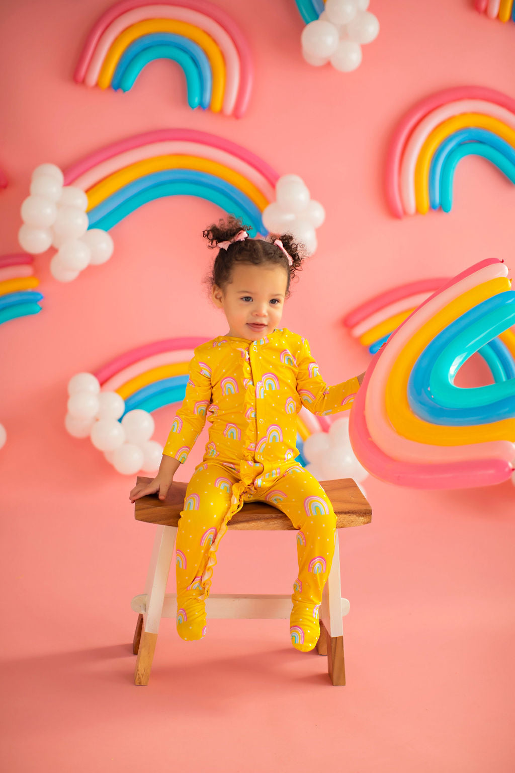 Baby Rainbow Lounge Wear Yellow