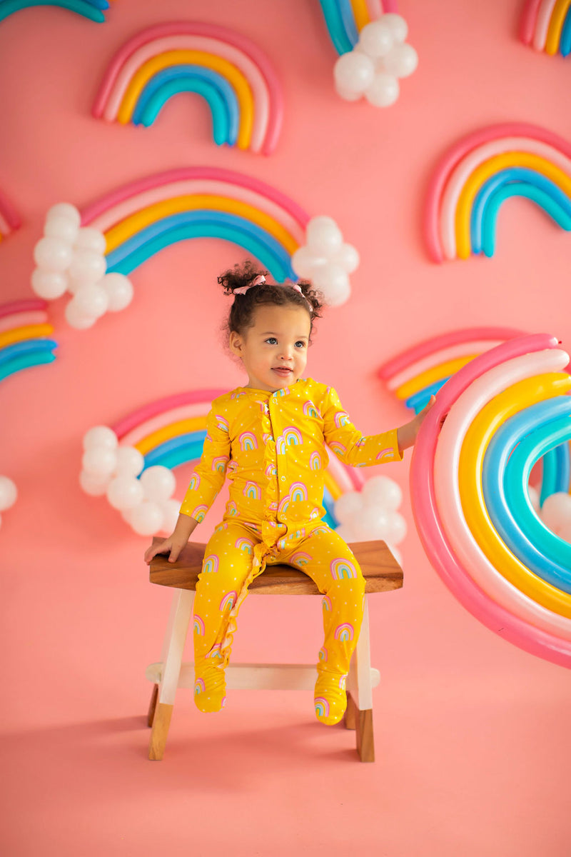 Baby Rainbow Lounge Wear Yellow