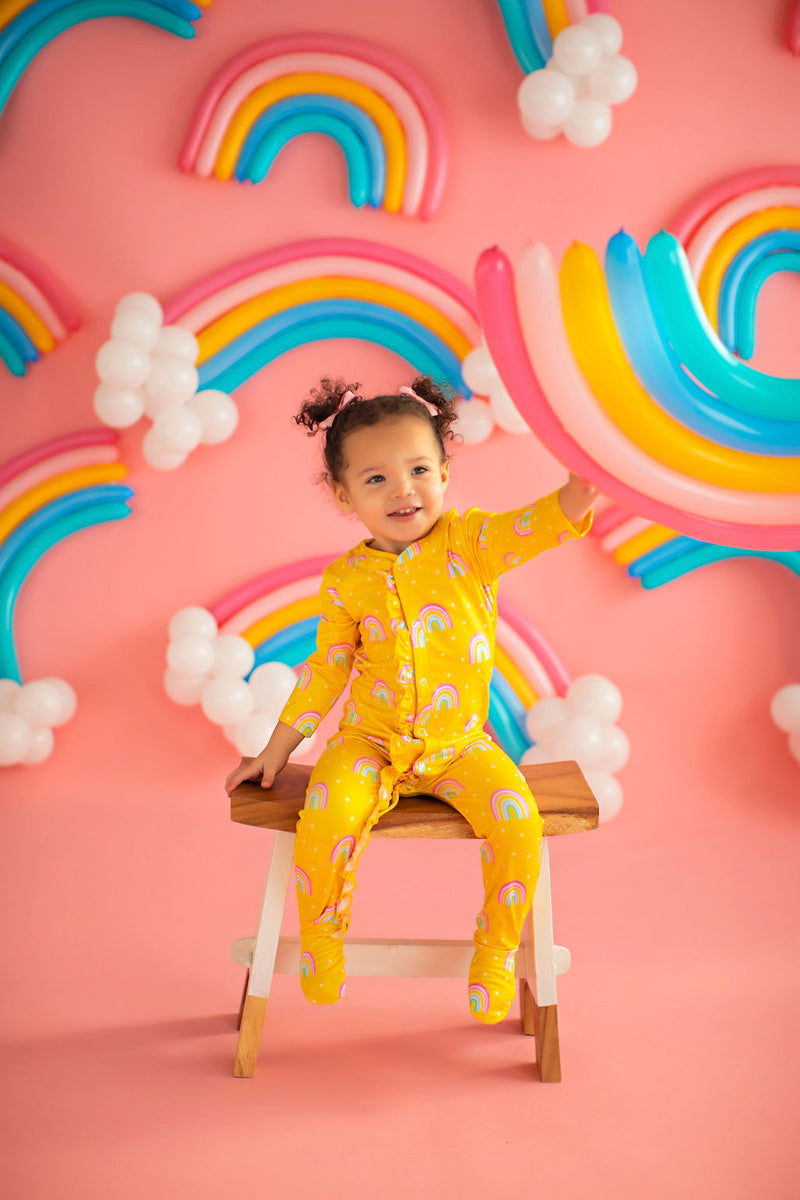 Baby Rainbow Lounge Wear Yellow
