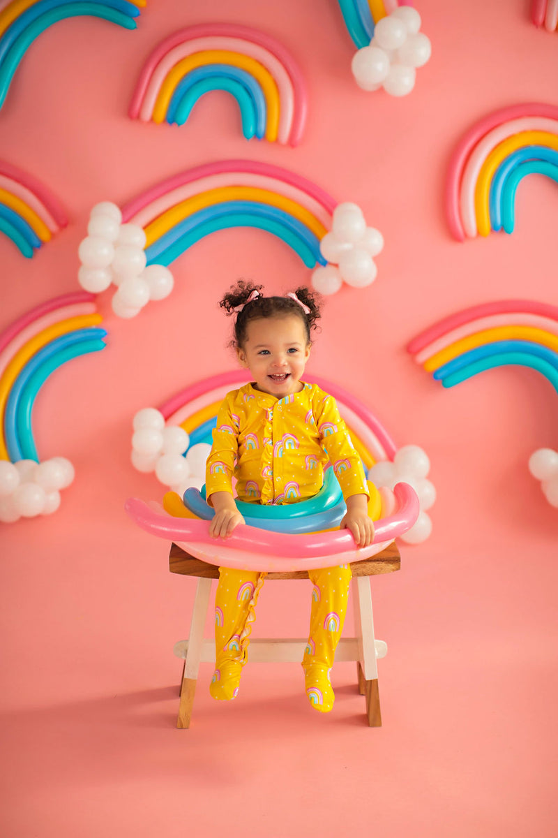 Baby Rainbow Lounge Wear Yellow