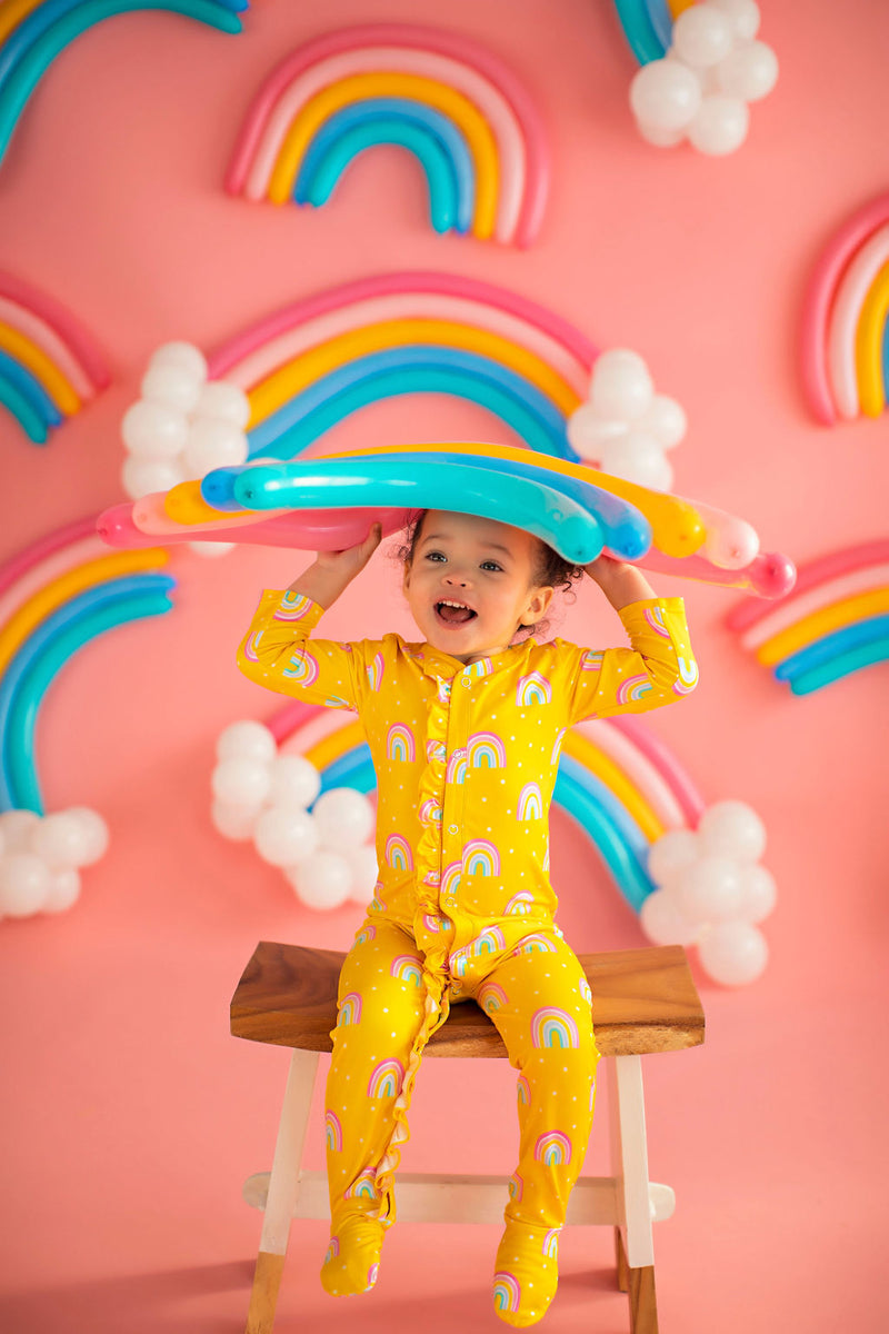 Baby Rainbow Lounge Wear Yellow