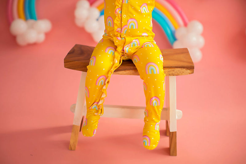 Baby Rainbow Lounge Wear Yellow