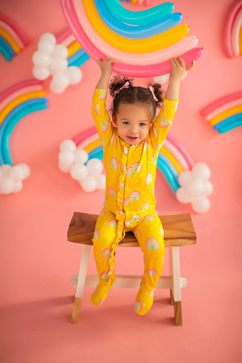 Baby Rainbow Lounge Wear Yellow
