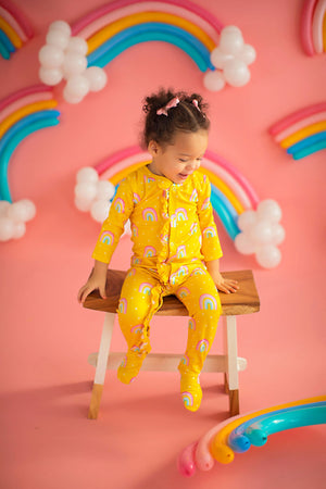 Baby Rainbow Lounge Wear Yellow
