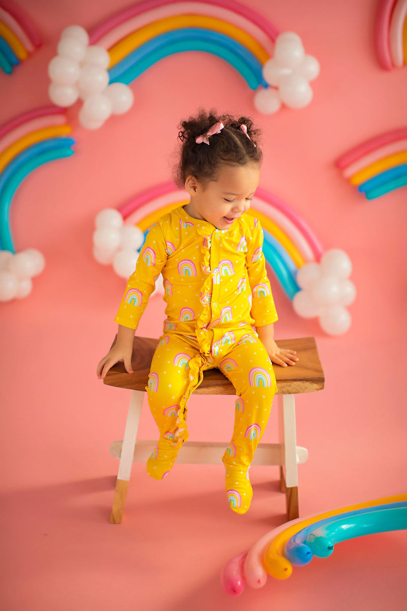 Baby Rainbow Lounge Wear Yellow