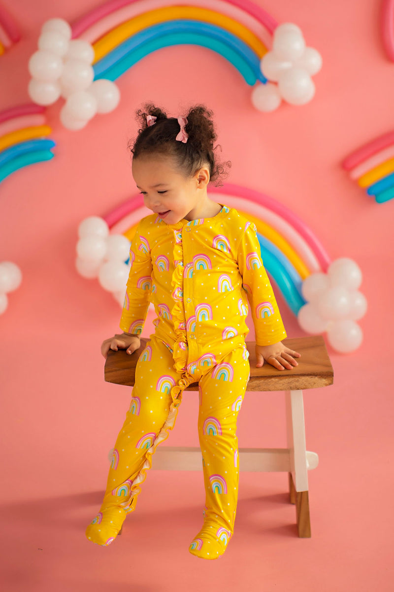 Baby Rainbow Lounge Wear Yellow