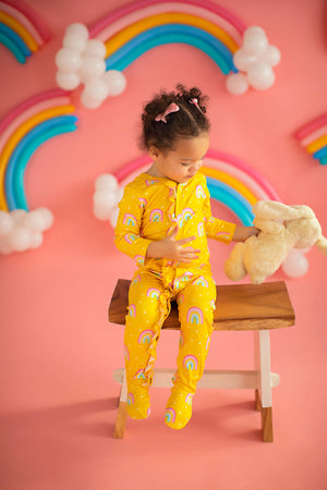 Baby Rainbow Lounge Wear Yellow