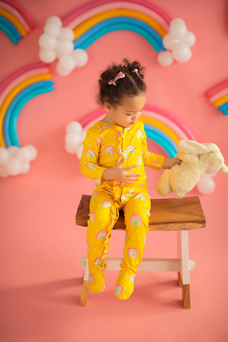 Baby Rainbow Lounge Wear Yellow