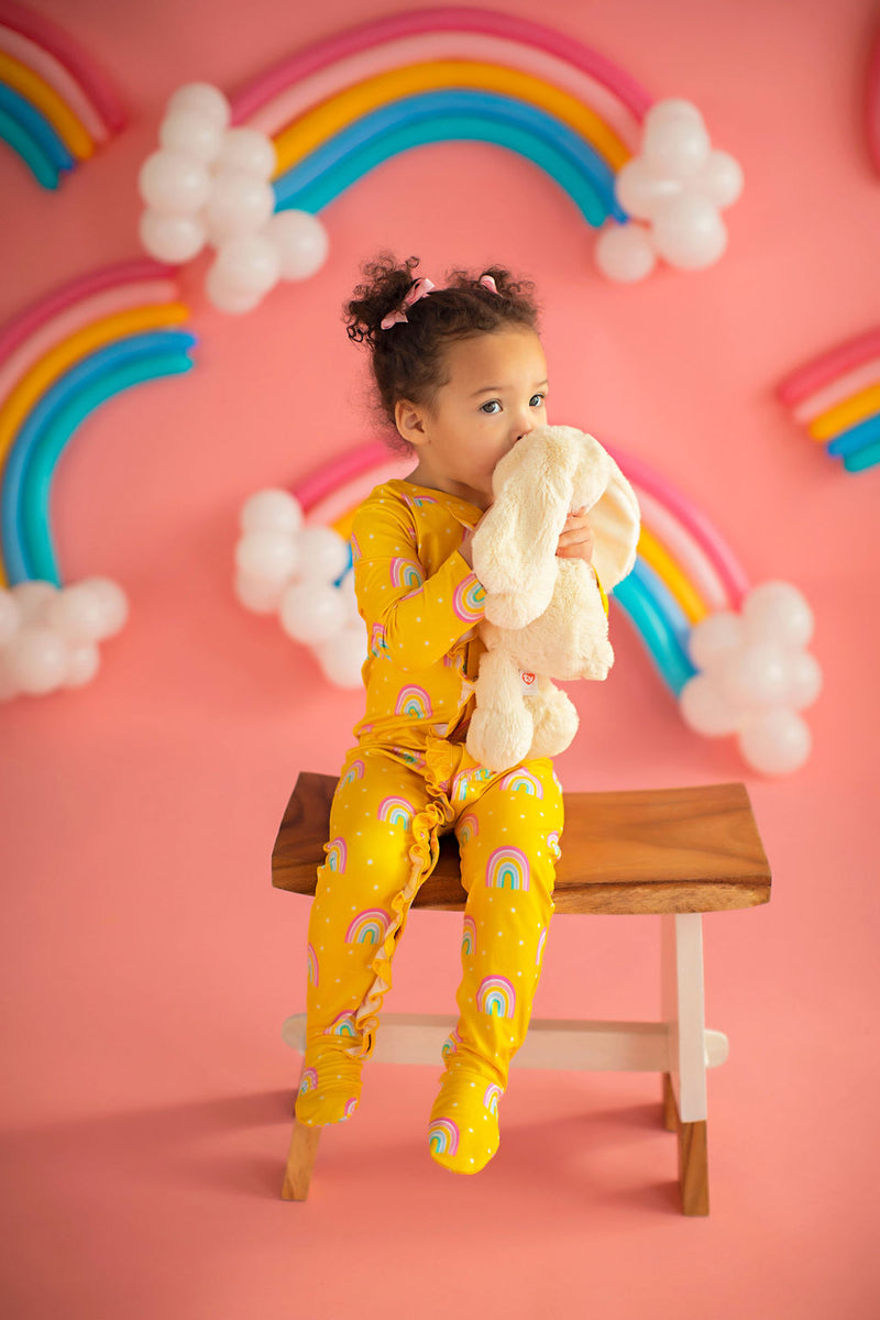 Baby Rainbow Lounge Wear Yellow