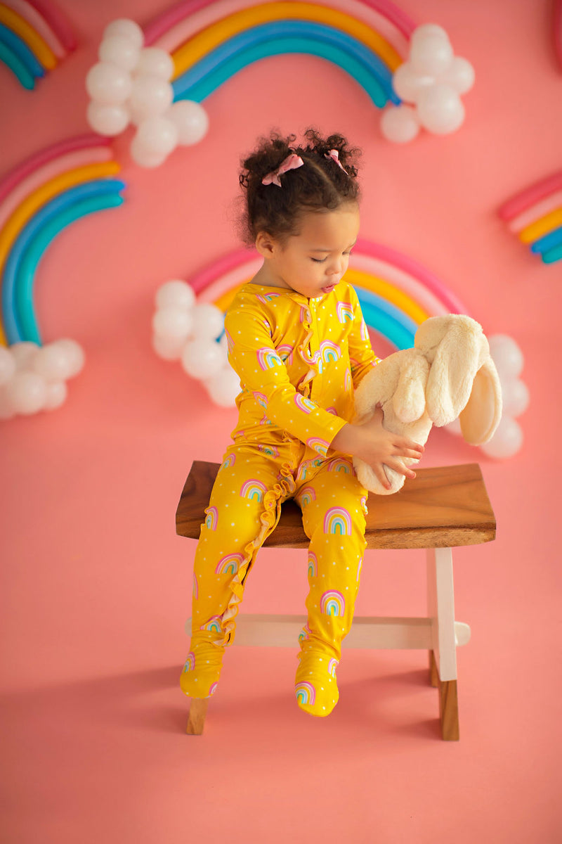 Baby Rainbow Lounge Wear Yellow