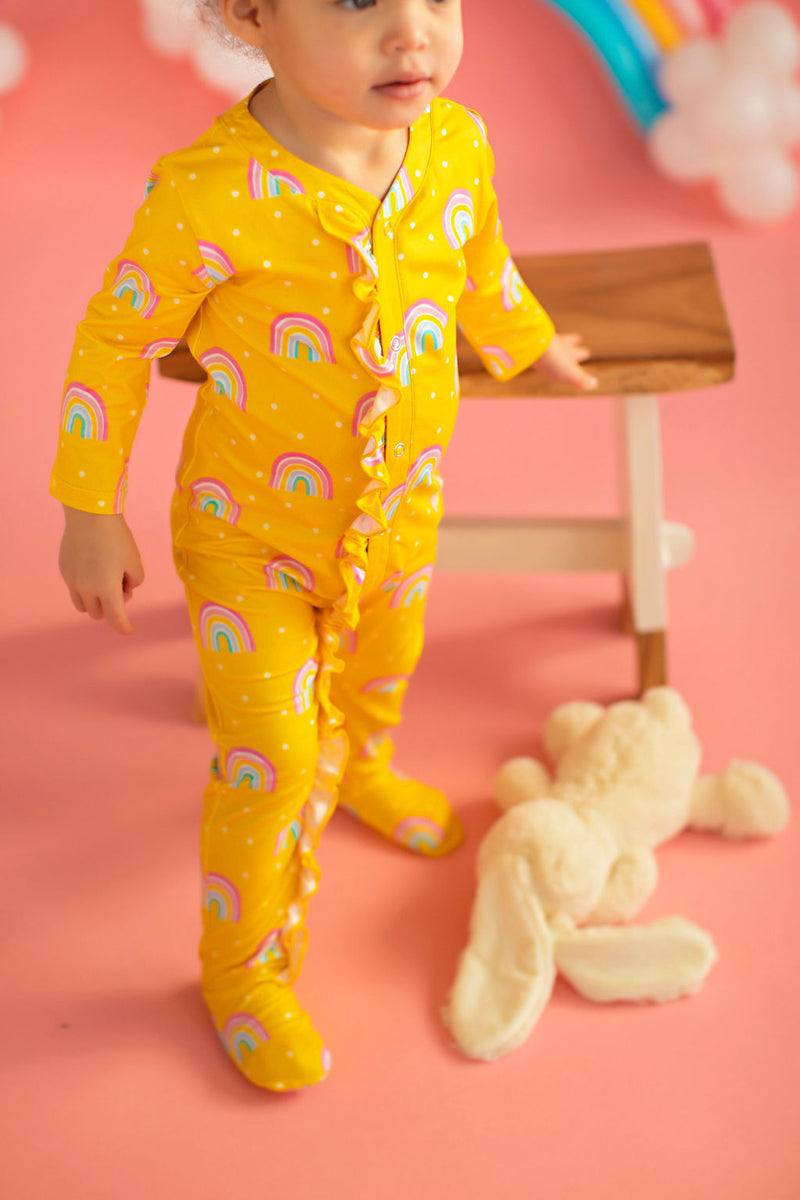 Baby Rainbow Lounge Wear Yellow