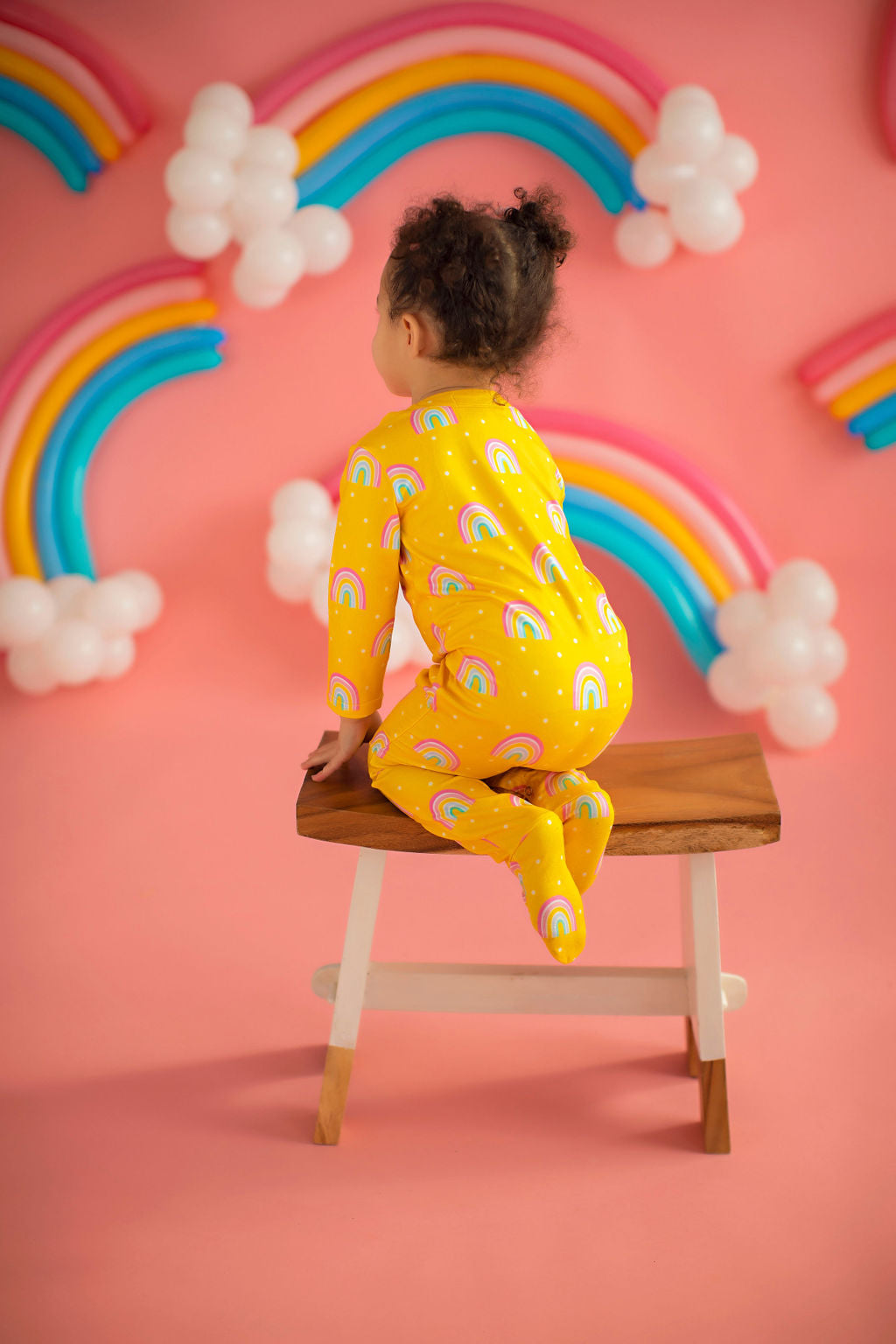 Baby Rainbow Lounge Wear Yellow