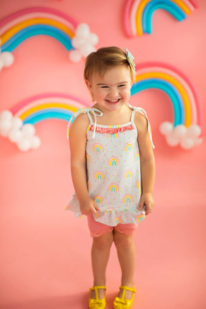 Happy Days Blue Rainbow Tunic