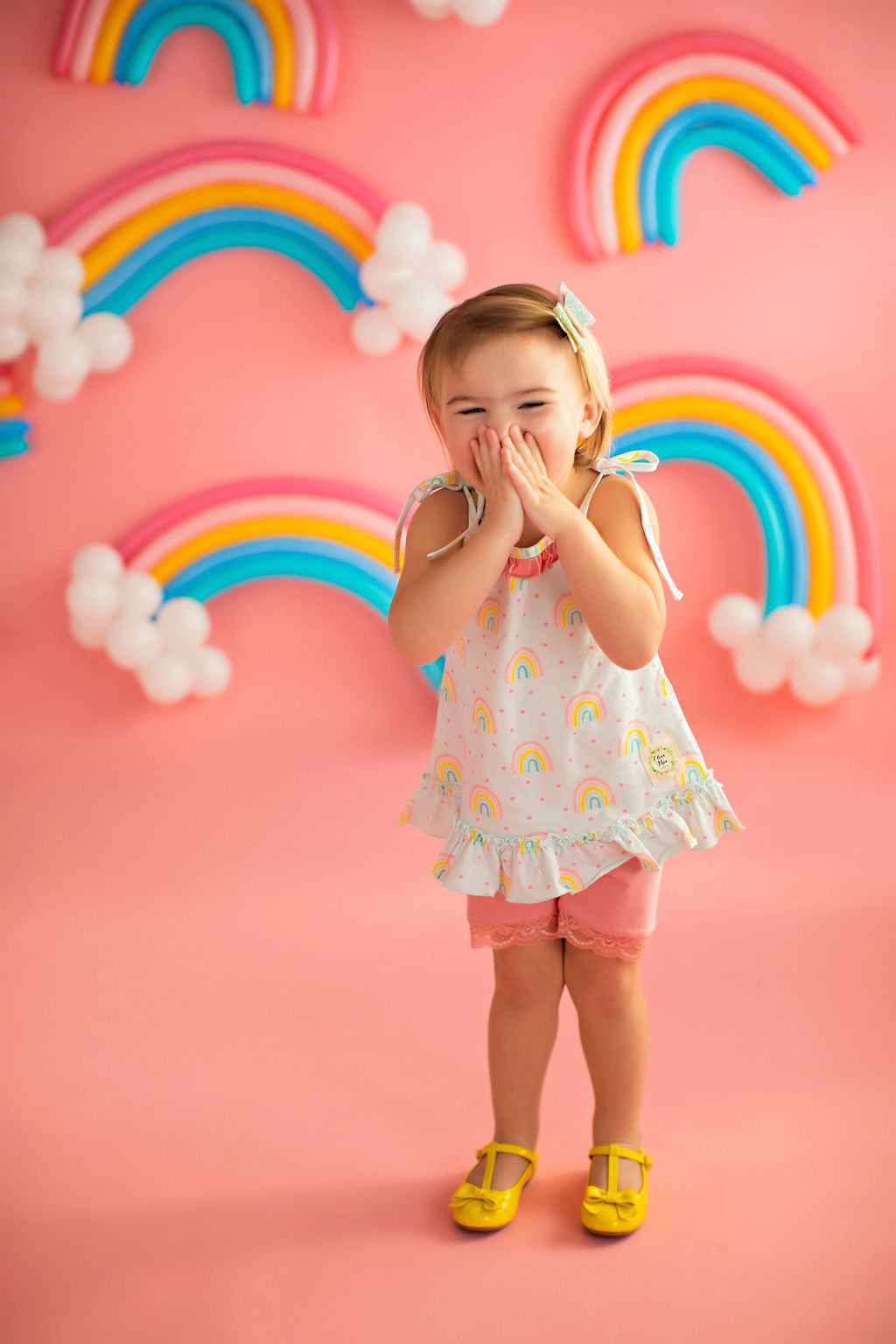 Happy Days Blue Rainbow Tunic
