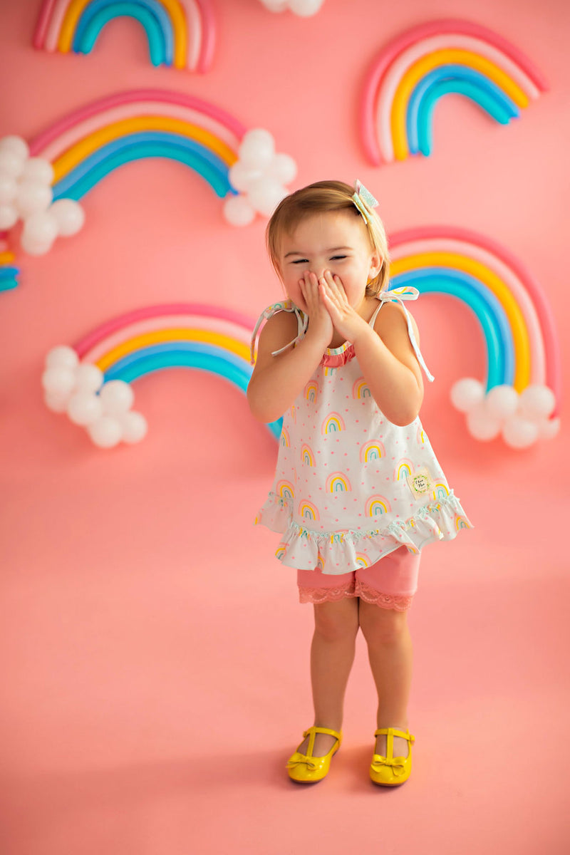 Happy Days Blue Rainbow Tunic