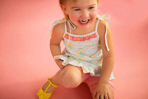 Happy Days Blue Rainbow Tunic