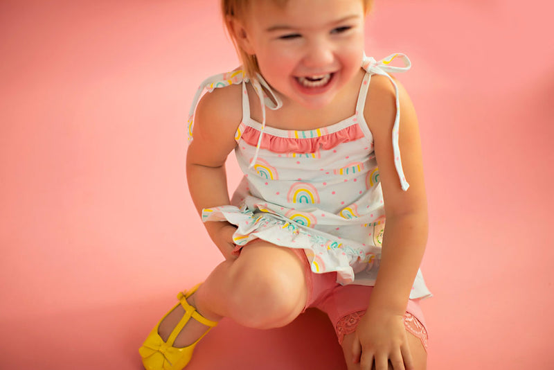 Happy Days Blue Rainbow Tunic