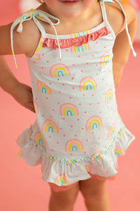 Happy Days Blue Rainbow Tunic