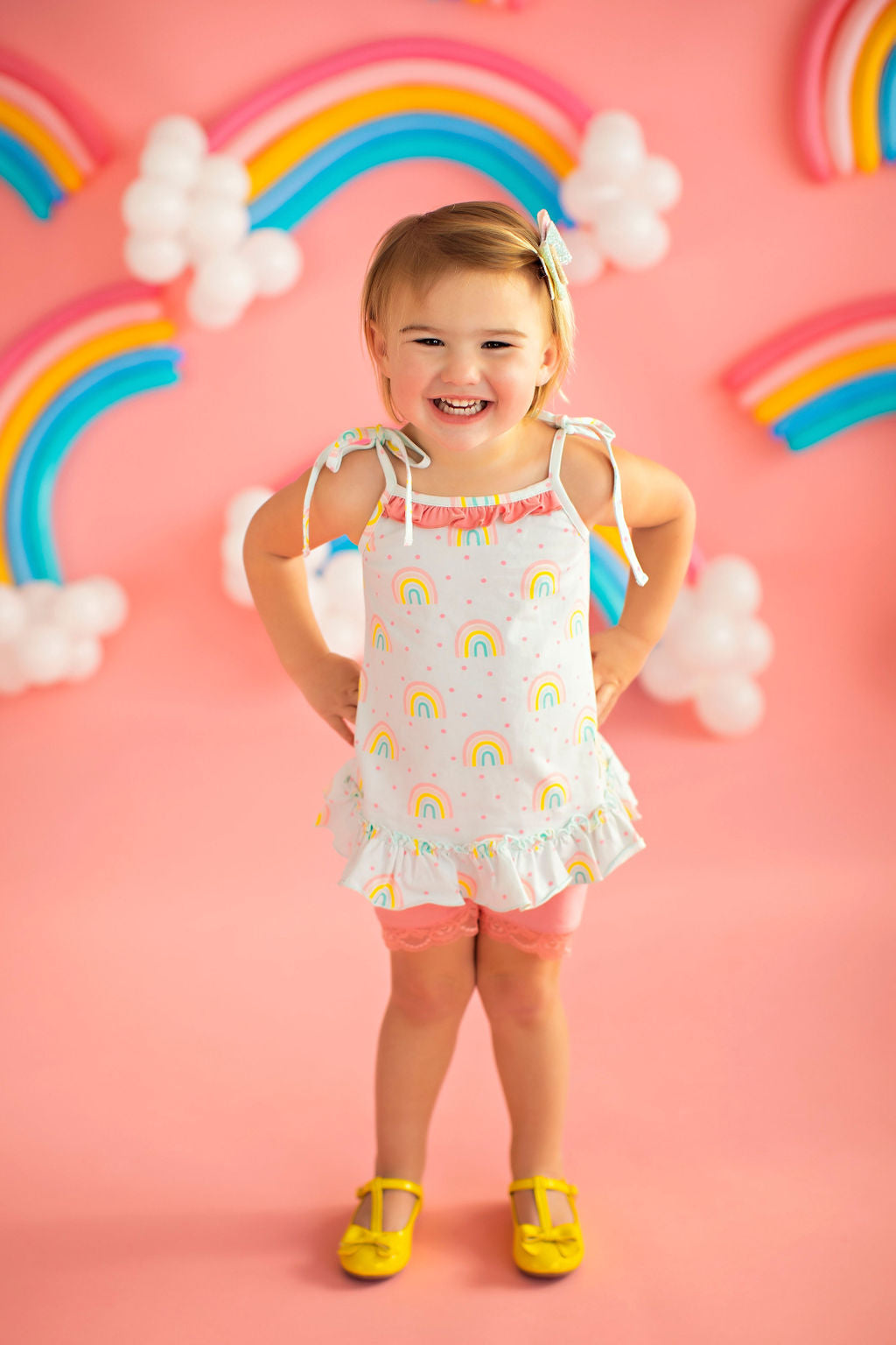 Happy Days Blue Rainbow Tunic