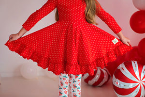 Jingle Joy Polka Dot Dress