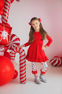 Jingle Joy Polka Dot Dress