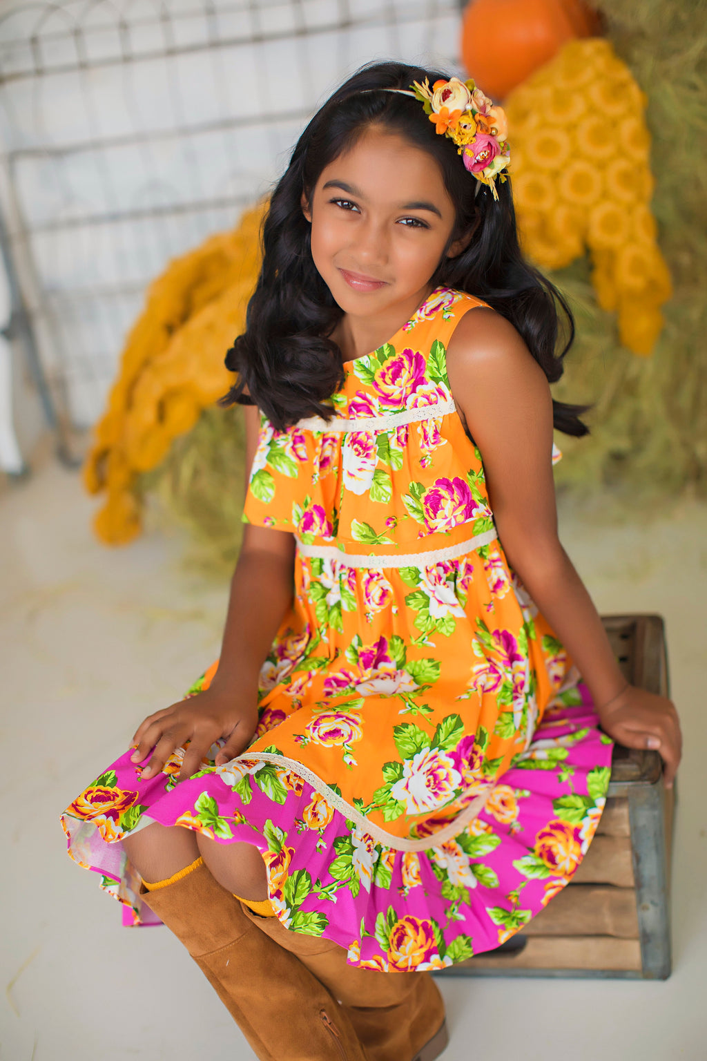 Floral Harvest Hi-low Dress