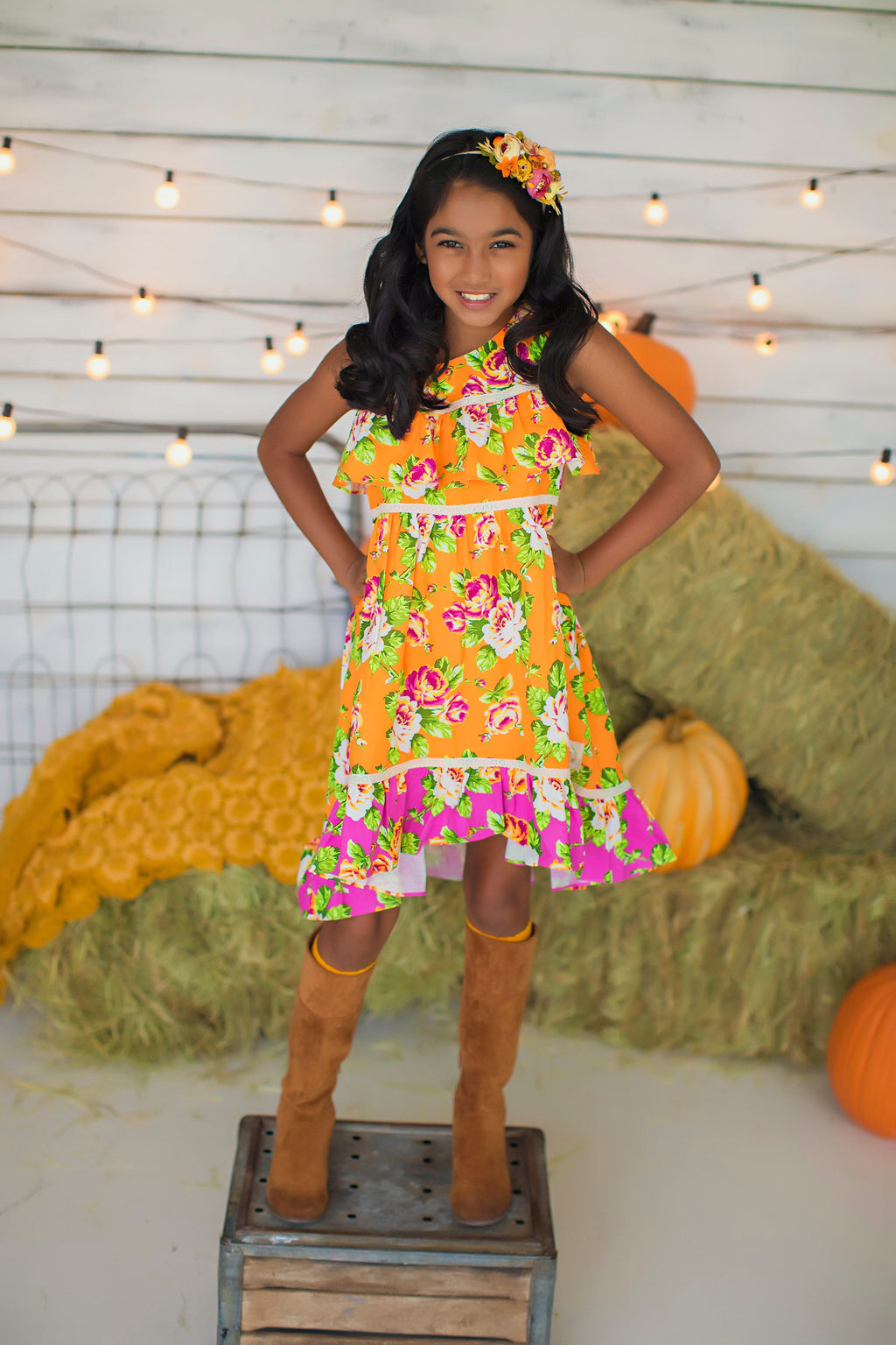 Floral Harvest Hi-low Dress