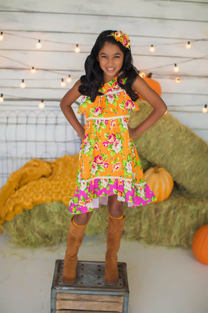 Floral Harvest Hi-low Dress
