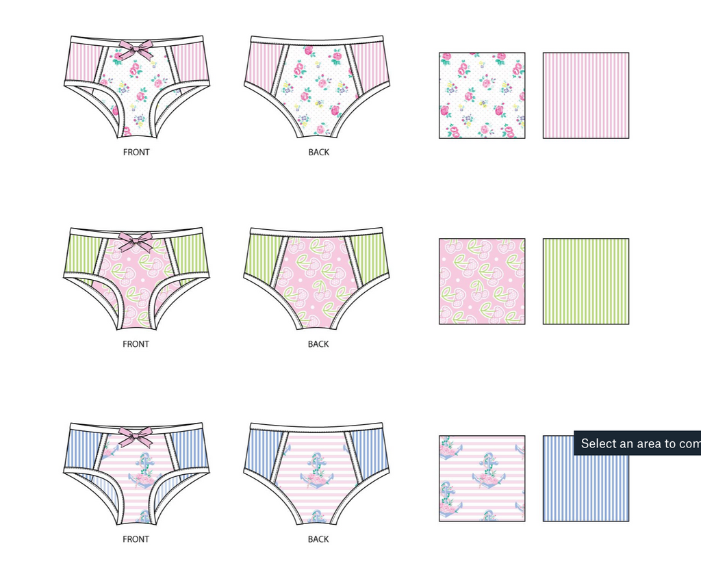 Panty Set- pastel