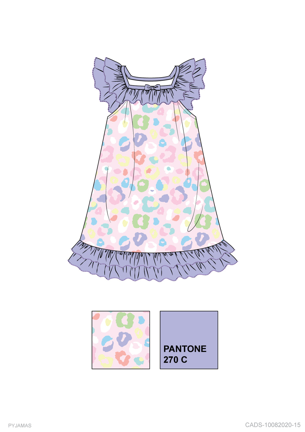 pastel leopard lounge wear