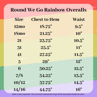 Round We Go Rainbow Overalls - NEW (4025185533997)