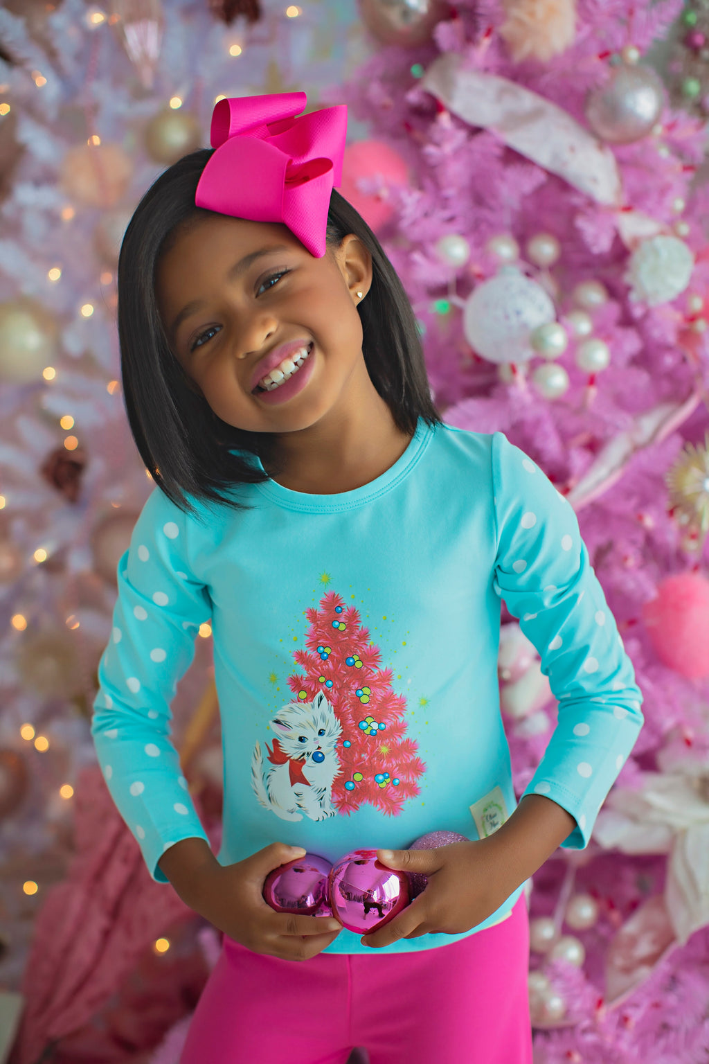 Glitzmas Cat Tee (4292038164615)