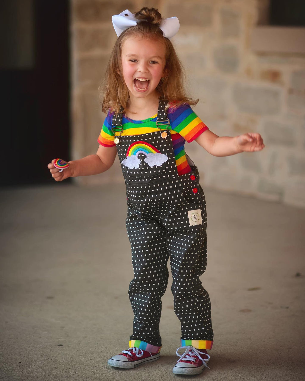 Round We Go Rainbow Overalls - NEW (4025185533997)